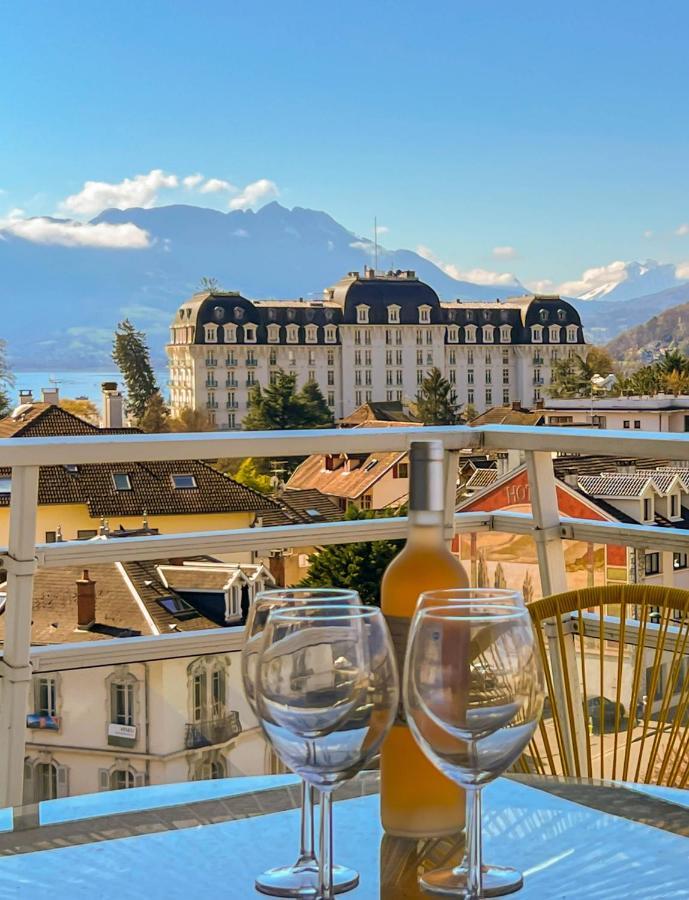 Penthouse Vue Incroyable Lac Et Montagnes Annecy Kültér fotó